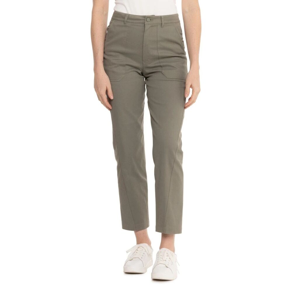 G/FORE Patch Pocket Stretch Twill Pants Women 2 Isle Green Golf Utility NEW